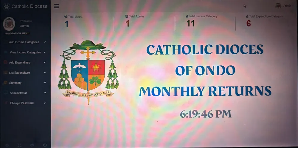 Catholic Diocese of Ondo financial management system